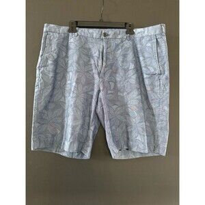 Chino Shorts Mens Brooks Brothers size 44 XL/XXL Blue Floral Tropical Hawaiian